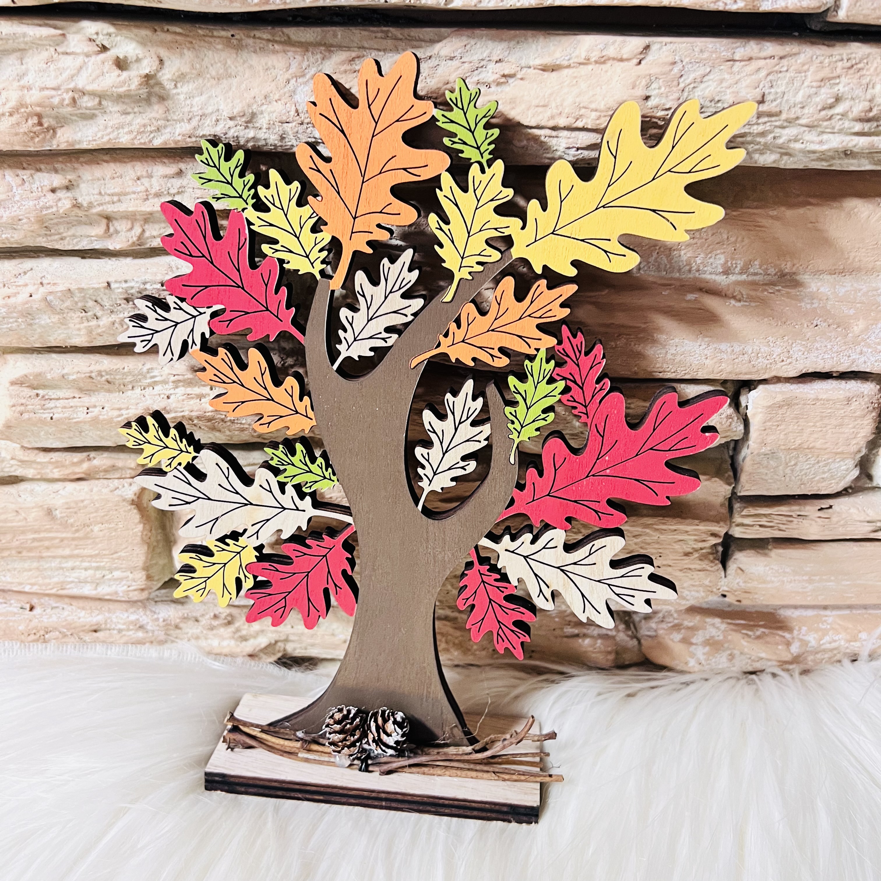 PODZIMNÍ DEKORACE STROM BAREVNÝ