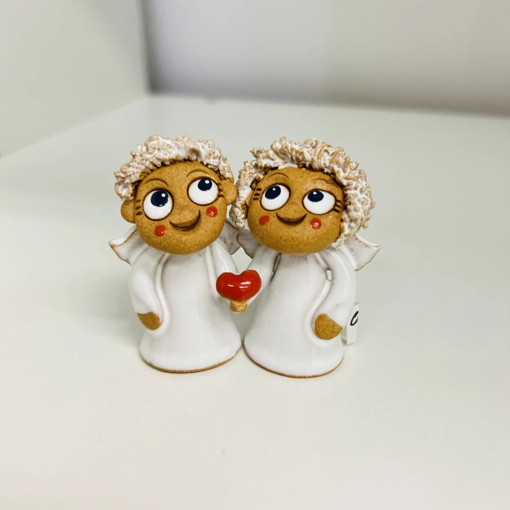 DEKORACE ZALÁSKOVANÍ ANDÍLCI SE SRDÍČKEM