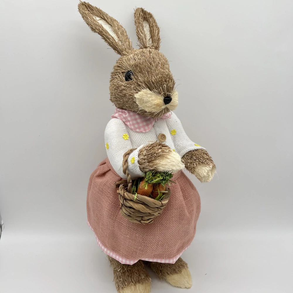 JARNÍ DEKORACE ZAJÍC - DÍVKA