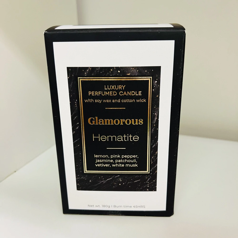 DÁRKOVÁ SVÍČKA VE SKLE - GLAMOROUS HEMATITE