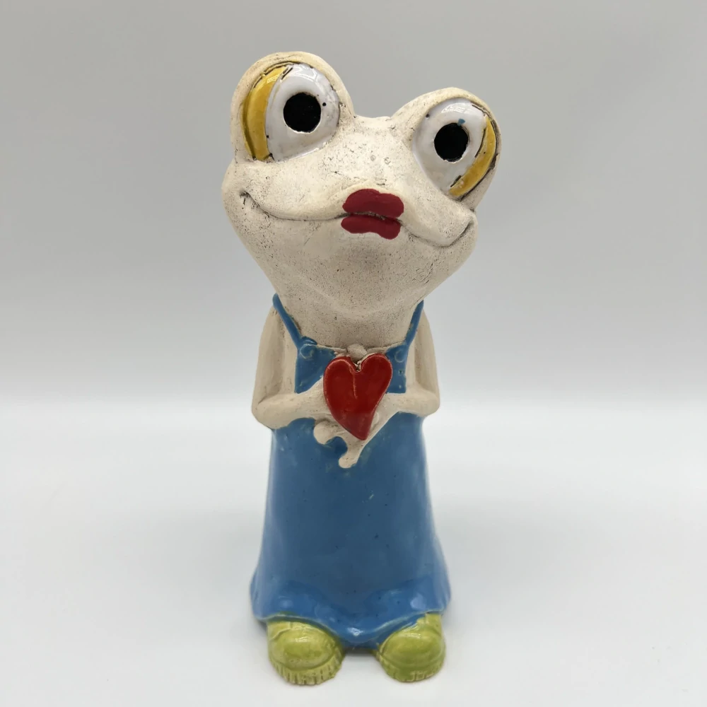 DEKORACE KERAMICKÁ FIGURA ŽÁBY DÍVKY