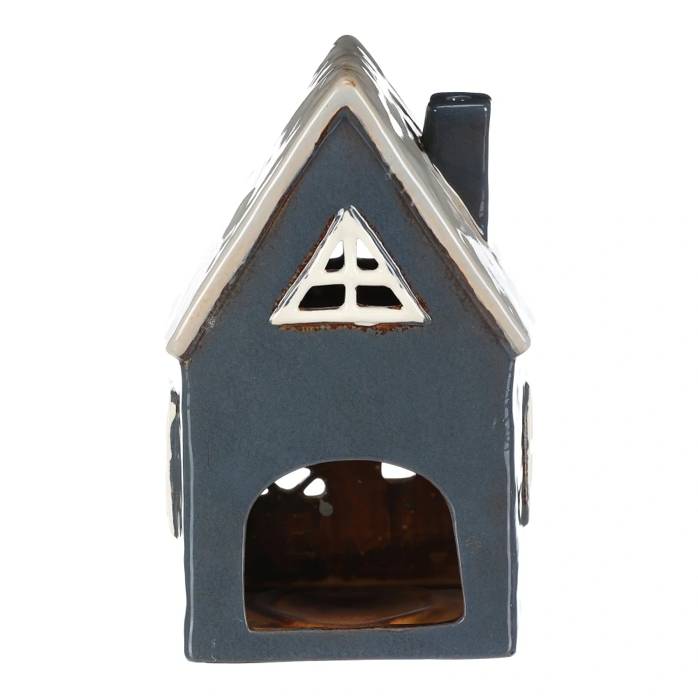 DEKORACE KERAMICKÝ DOMEČEK NA ČAJOVOU SVÍČKU