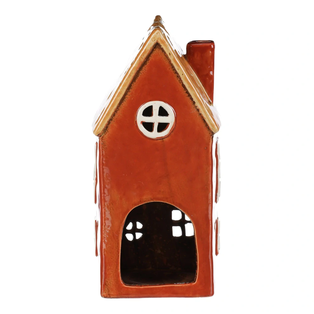 DEKORACE KERAMICKÝ DOMEČEK NA ČAJOVOU SVÍČKU