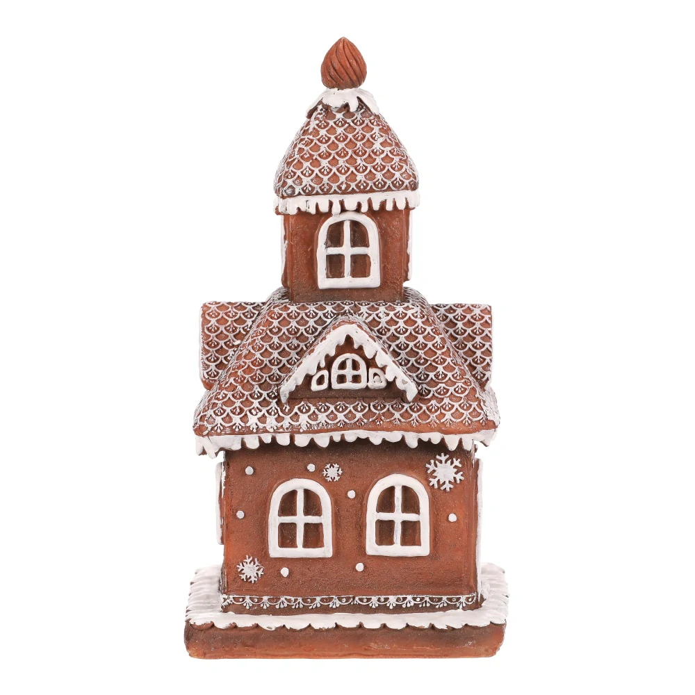 ZIMNÍ DEKORACE PERNÍKOVÝ DOMEČEK S LED OSVĚTLENÍM