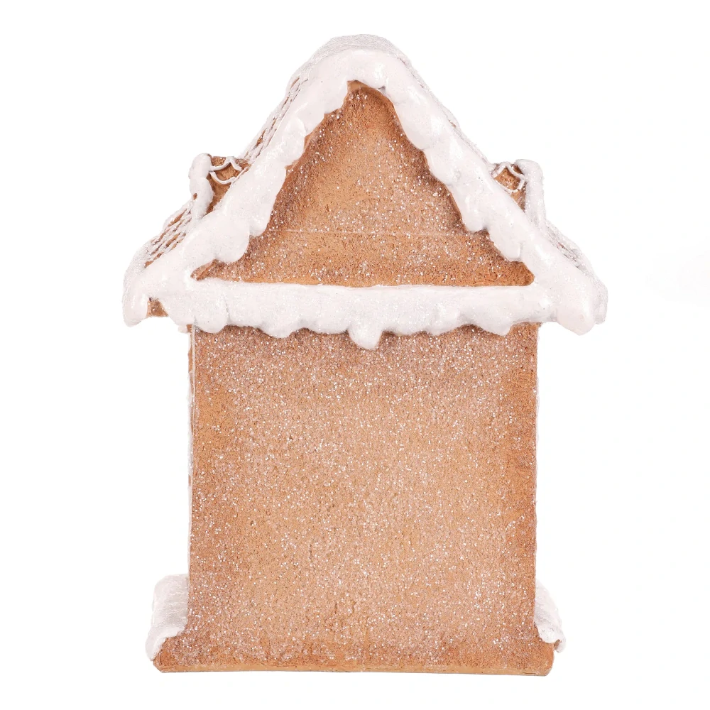 ZIMNÍ DEKORACE PERNÍČKOVÝ DOMEČEK S LED OSVĚTLENÍM