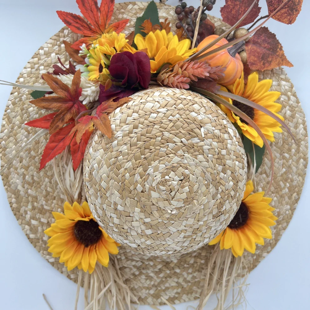 PODZIMNÍ DEKORACE ZDOBENÝ KLOBOUK 