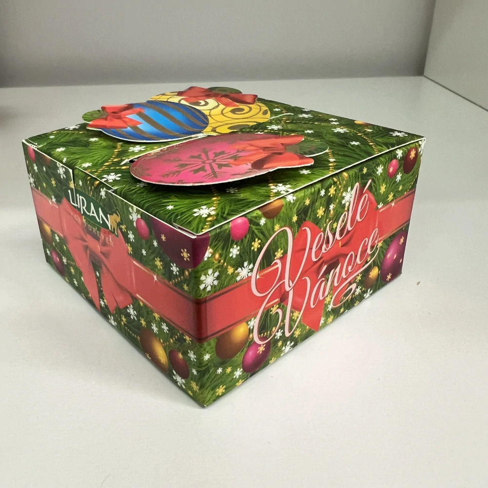 🎁 Vánoční dárkový balíček – med & čaje „Veselé Vánoce“