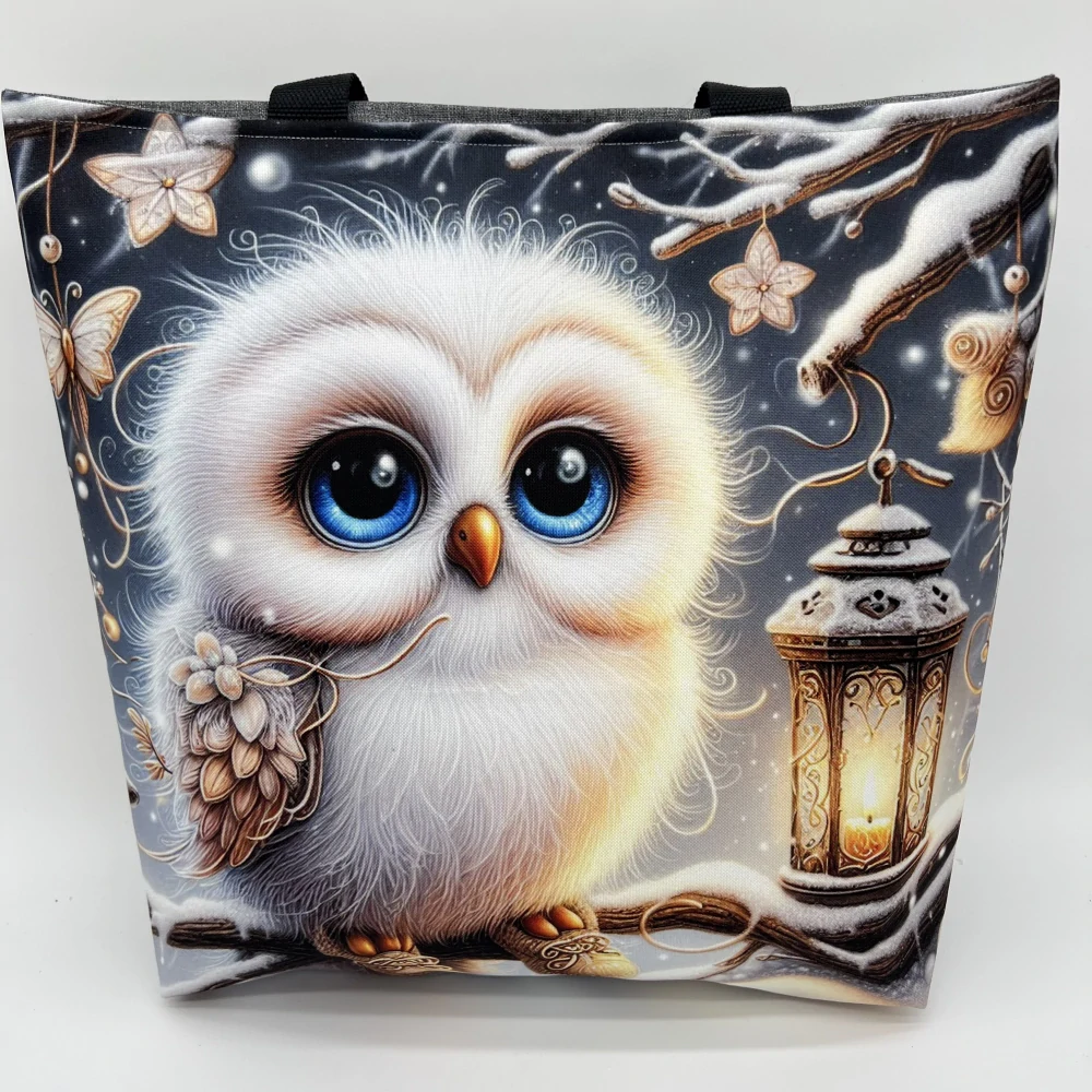 👜 Designová taška „Zimní sovička“