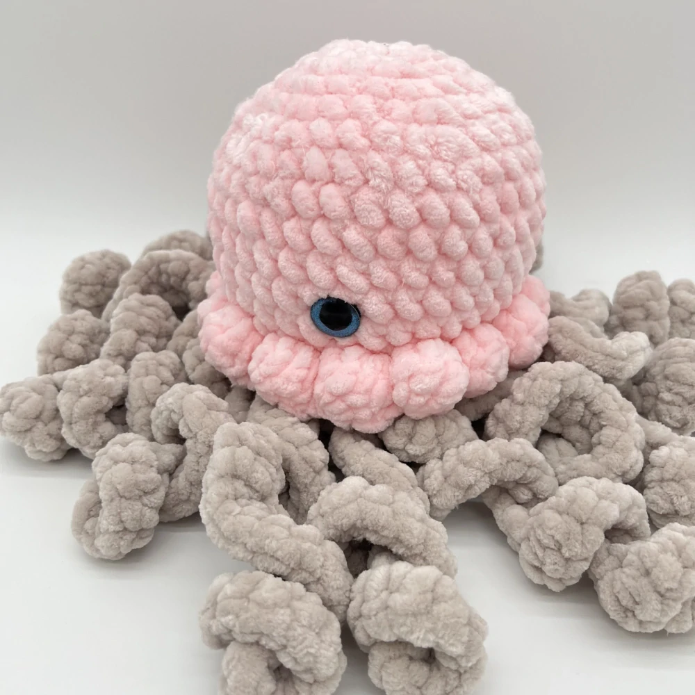 🐙 Háčkovaná chobotnička – hebká dekorace