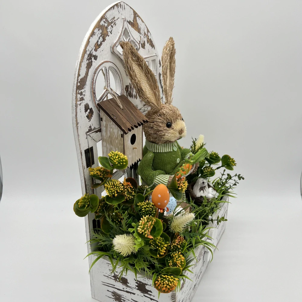 🌿🐰 Velikonoční dekorace se zajíčkem 🐰🌿