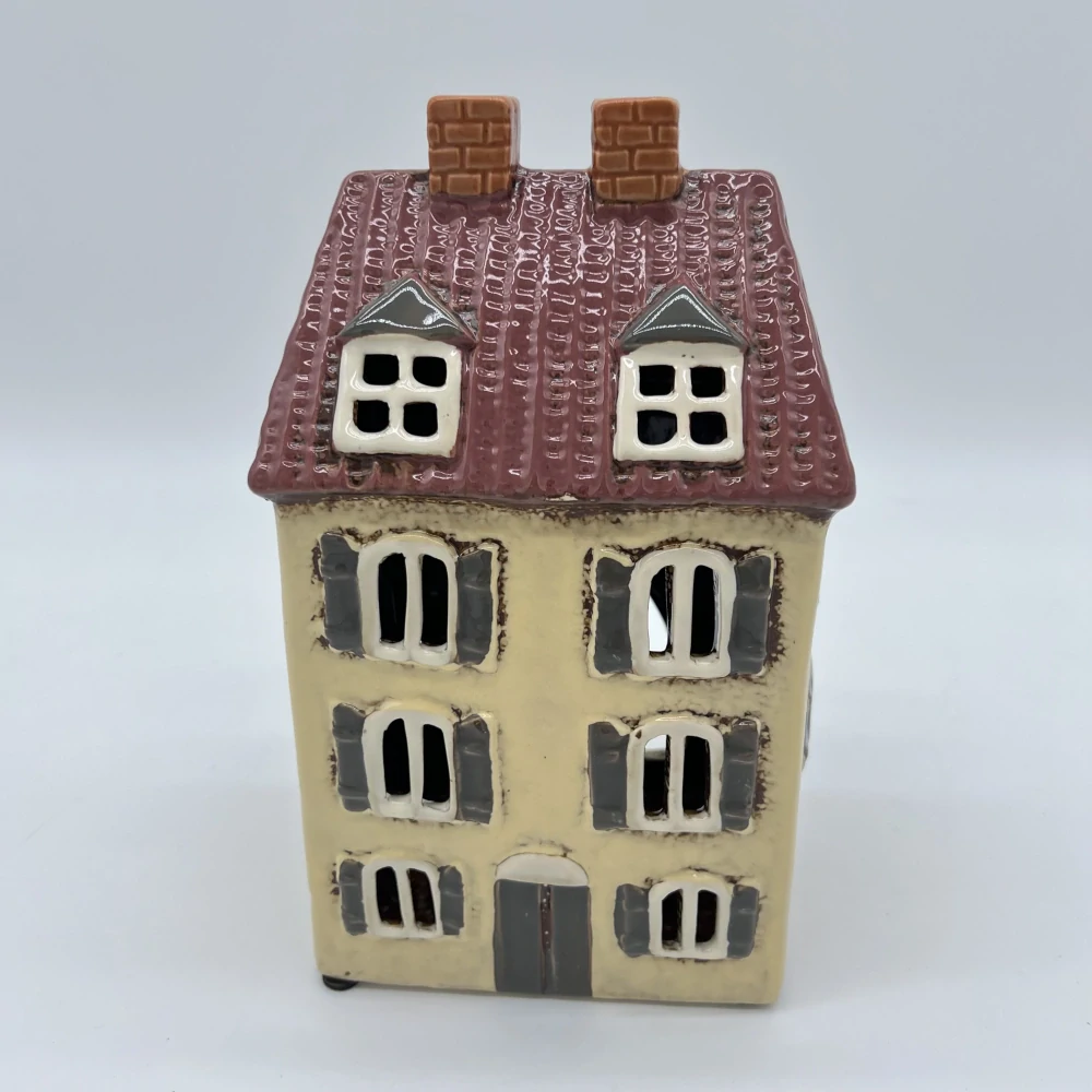 🏡✨ Keramický domeček na čajovou nebo LED svíčku ✨🏡