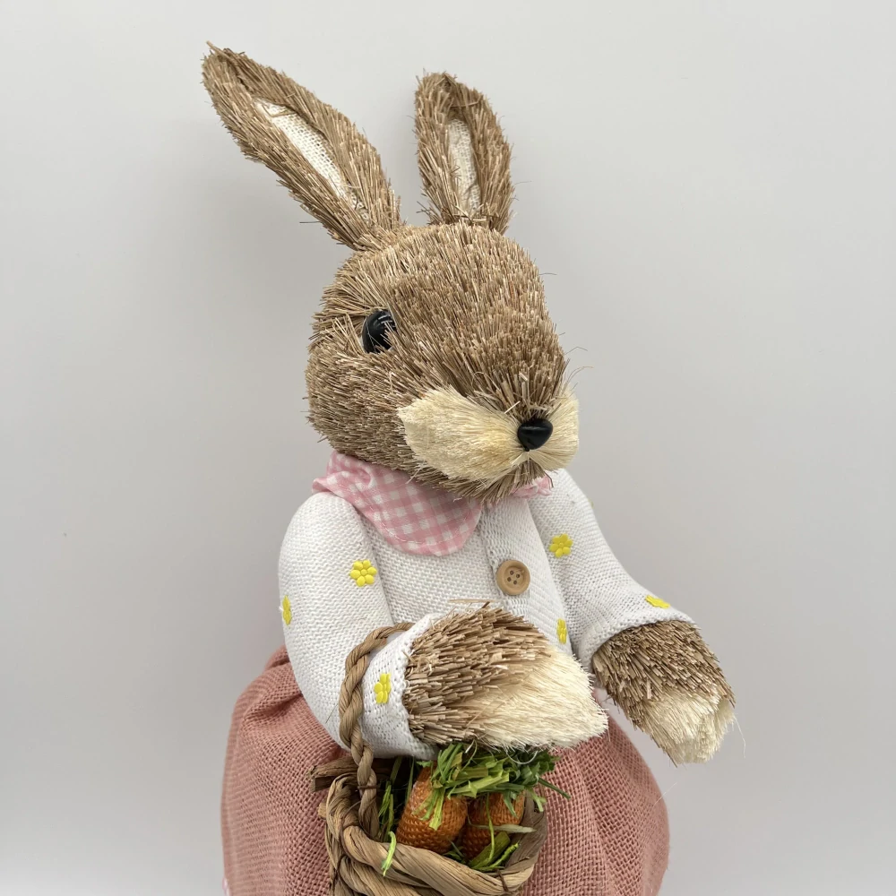 JARNÍ DEKORACE ZAJÍC - DÍVKA