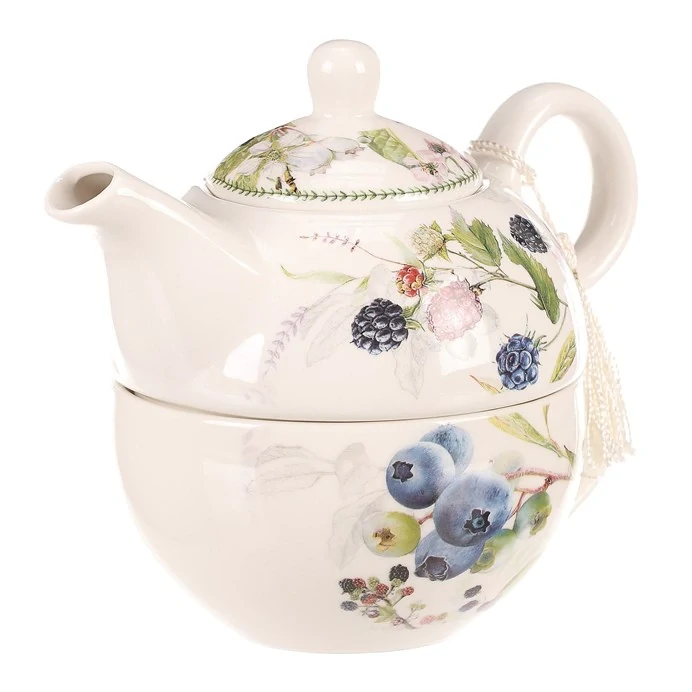 KONVIČKA SE ŠÁLKEM V DÁRKOVÉ KRABIČCE MOTIV LESNÍCH PLODU