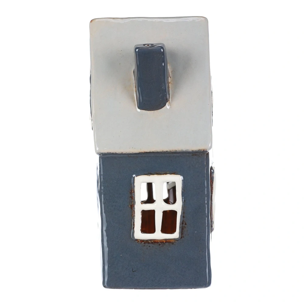 DEKORACE KERAMICKÝ DOMEČEK NA ČAJOVOU SVÍČKU