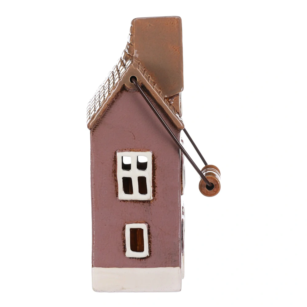 KERAMICKÝ DOMEK NA ČAJOVOU SVÍČKU S MADLEM