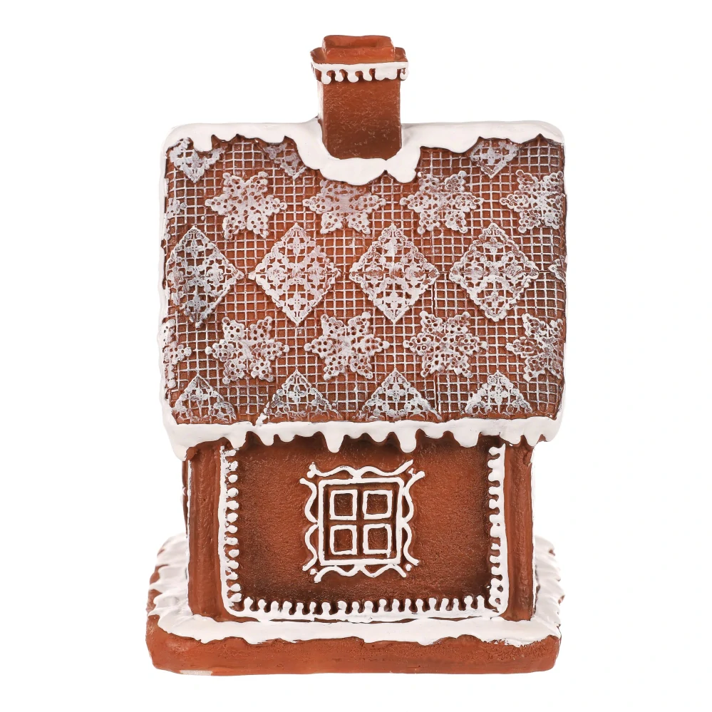 ZIMNÍ DEKORACE PERNÍKOVÝ DOMEČEK S LED OSVĚTLENÍM