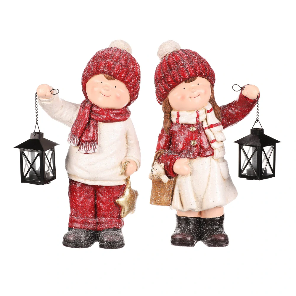 🎄 Vánoční figurka – chlapec s lucernou 🎄