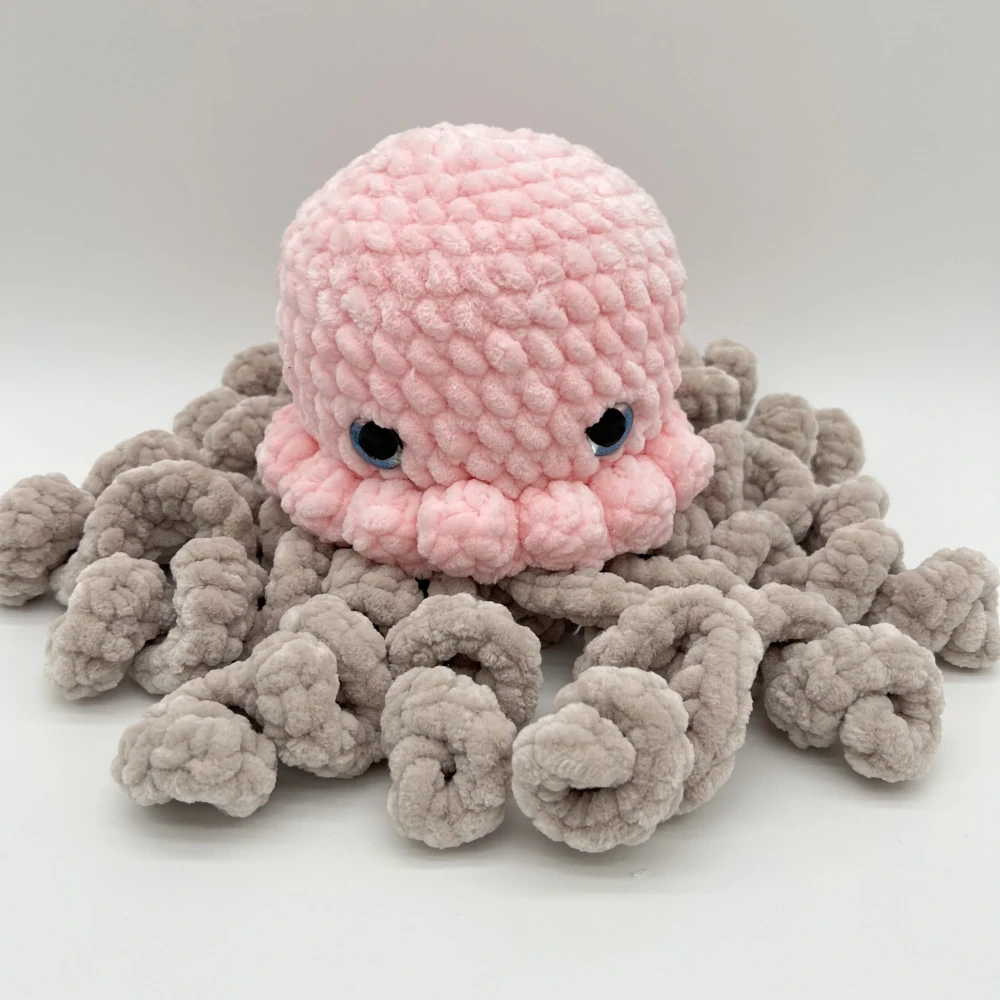 🐙 Háčkovaná chobotnička – hebká dekorace