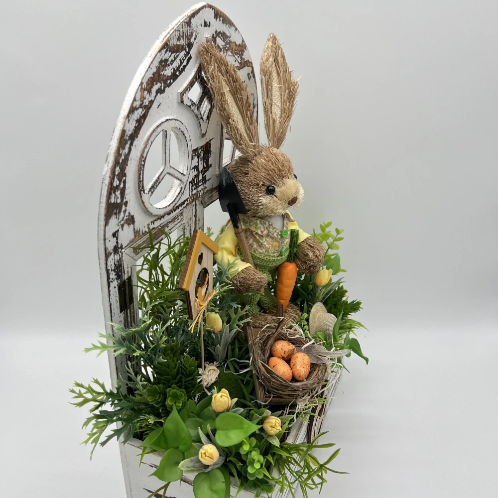 🐰🥕 Velikonoční dekorace – zahradník zajíček 🥕🐣