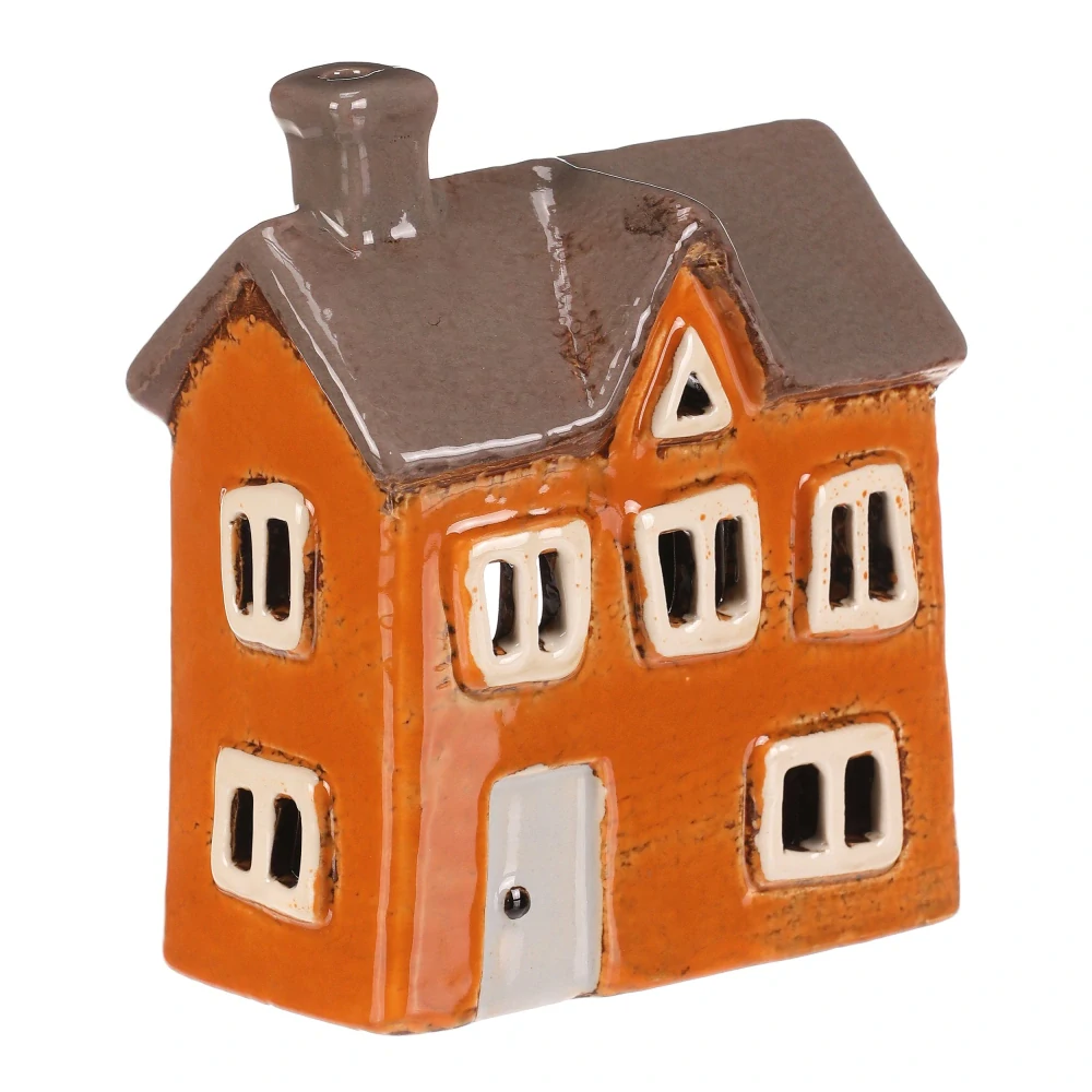 DEKORACE KERAMICKÝ DOMEK NA ČAJOVOU SVÍČKU