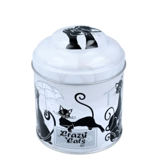DÓZA - MOTIV KOČKY - NA CUKR, KÁVU, ČAJ - VĚTŠÍ