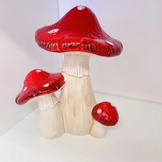 DEKORACE HOUBY KERAMICKÉ 