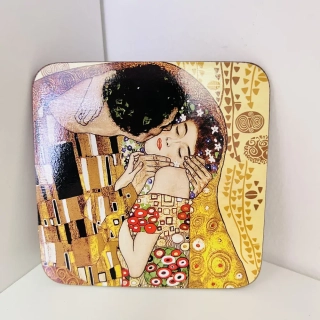 PODTÁCEK KORKOVÝ MOTIV GUSTAV KLIMT  - POLIBEK
