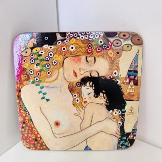 PODTÁCEK KORKOVÝ MOTIV GUSTAV KLIMT 