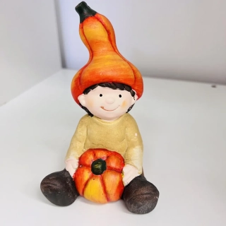 PODZIMNÍ DEKORACE FIGURKA KLUK S DÝNÍ
