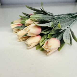JARNÍ DEKORACE MINI TULIPÁN - BARVA MERUŇKOVÁ