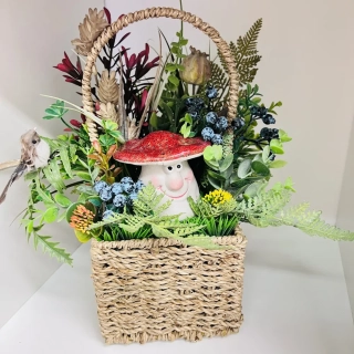 PODZIMNÍ DEKORACE ZDOBENÝ TRUHLÍK 