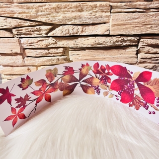 PODZIMNÍ DEKORACE SAMOLEPICÍ FOĹIE NA OKNO LISTY