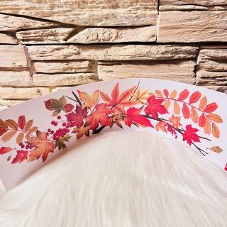 PODZIMNÍ DEKORACE SAMOLEPICÍ FÓLIE NA OKNO