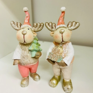 ZIMNÍ DEKORACE FIGURKA SOB - DVA DRUHY