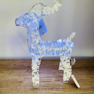 ZIMNÍ DEKORACE SOB S LED OSVĚTLENÍM MALÝ