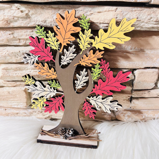 PODZIMNÍ DEKORACE STROM BAREVNÝ