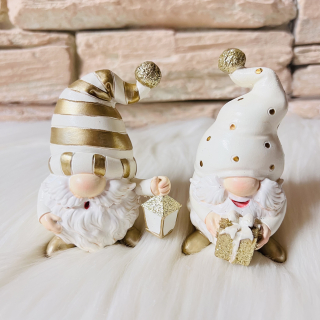 ZIMNÍ DEKORACE FIGURKA SKŘÍTEK - DVA DRUHY