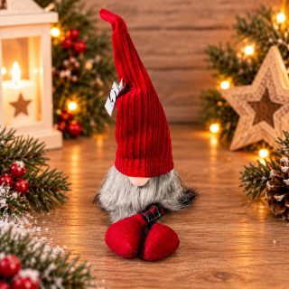 🎄 Zimní dekorace – textilní skřítek