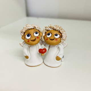 DEKORACE ZALÁSKOVANÍ ANDÍLCI SE SRDÍČKEM