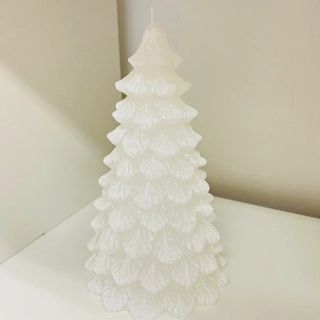 ZIMNÍ DEKORACE SVÍČKA TVAR STROMEČEK VELKÝ S DIODOU