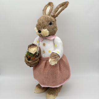 JARNÍ DEKORACE ZAJÍC - DÍVKA