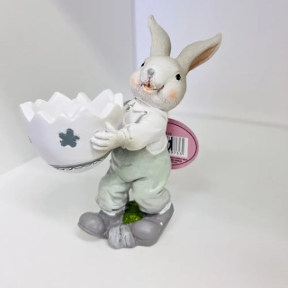DEKORACE FIGURKA ZAJÍCE STOJÍCÍ
