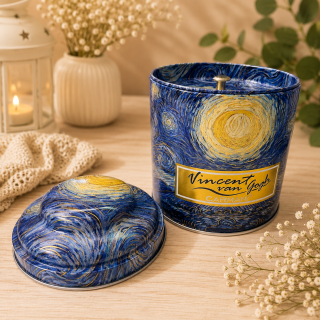 ☕🌌 Dóza na kávu, čaj nebo cukr – motiv inspirovaný dílem Vincenta van Gogha 🎨✨