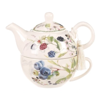 KONVIČKA SE ŠÁLKEM V DÁRKOVÉ KRABIČCE MOTIV LESNÍCH PLODU