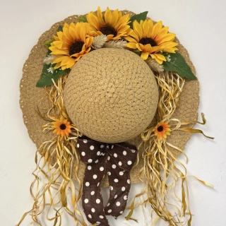 PODZIMNÍ DEKORACE KLOBOUK ZDOBENÝ 