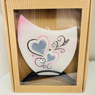 NOVA' CENA - SVÍČKA RUČNĚ VYRÁBĚNÁ LEHCE AROMATICKÁ DEKORATIVNÍ