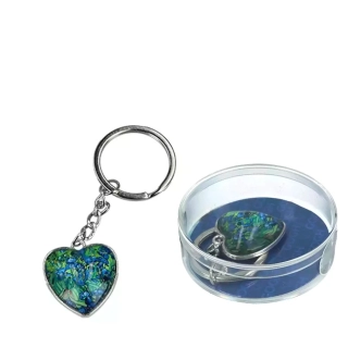 PŘÍVĚSEK NA KABELKU - KLÍČENKA MOTIV VINCENT VAN GOGH - KOSATCE