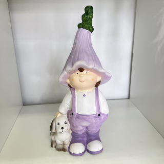 DEKORACE FIGURKA CHLAPCE S PEJSKEM 