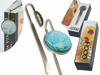 KOVOVÁ ZÁLOŽKA DO KNÍŽKY MOTIV VONCENT VÁM GOGH