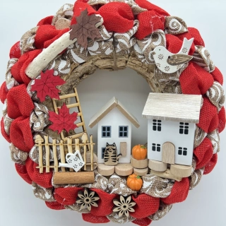 DEKORATIVNÍ VĚNEC NA DVEŘE 